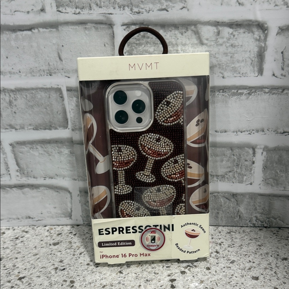 MVMT Espresso Martini iPhone 16 Pro Max Case - Limited Edition - Authentic Sewn